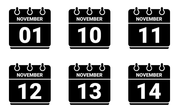 calendar of november