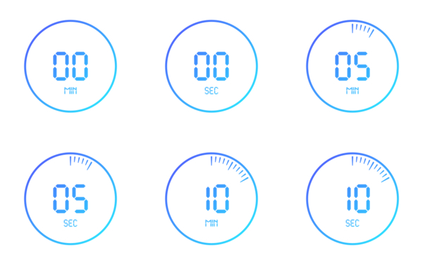 seconds and minutes