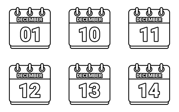 calendar of december calendar of december