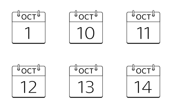 october calendar