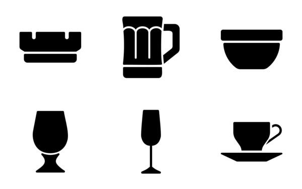 glassware icons pack