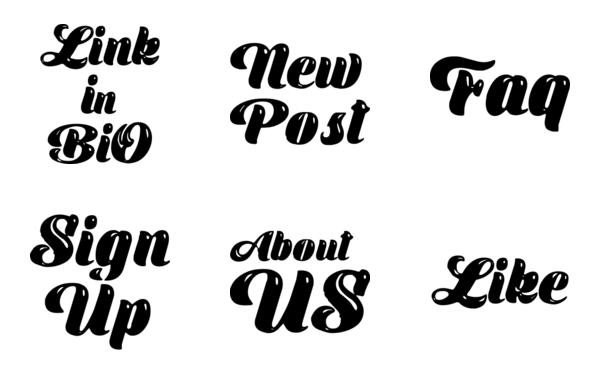 social media lettering social media lettering