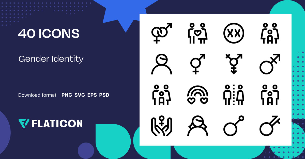 Pack De Iconos Gender Identity Outline Iconos Svg