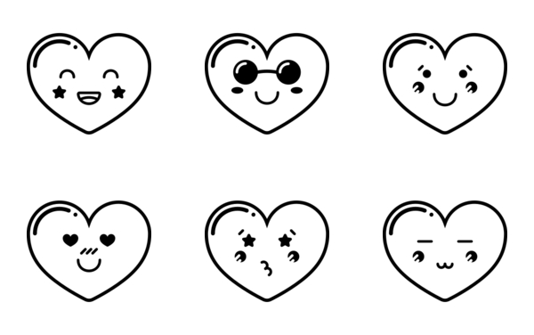 Hearts Smileys