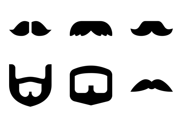 moustache and beard