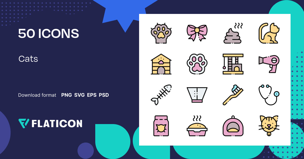 Download Cute Cat Icon Pack Available In SVG, PNG Icon, 48% OFF