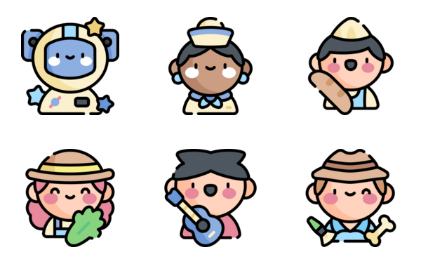 jobs professions avatars jobs professions avatars