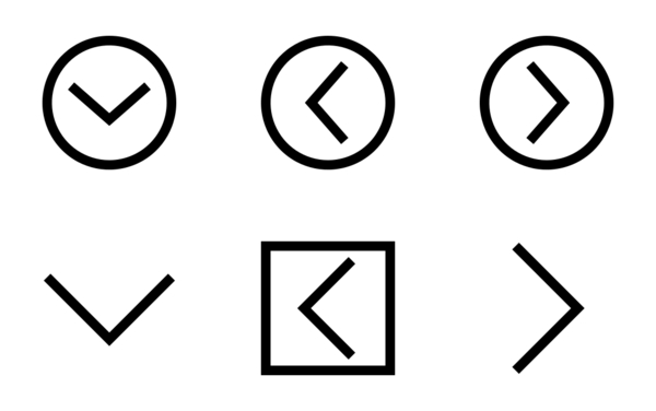 Arrows Icon Pack | Detailed Outline | 36 .SVG Icons