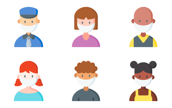 Avatars with Medical Masks