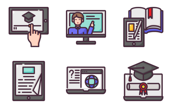 elearning and education icon pack