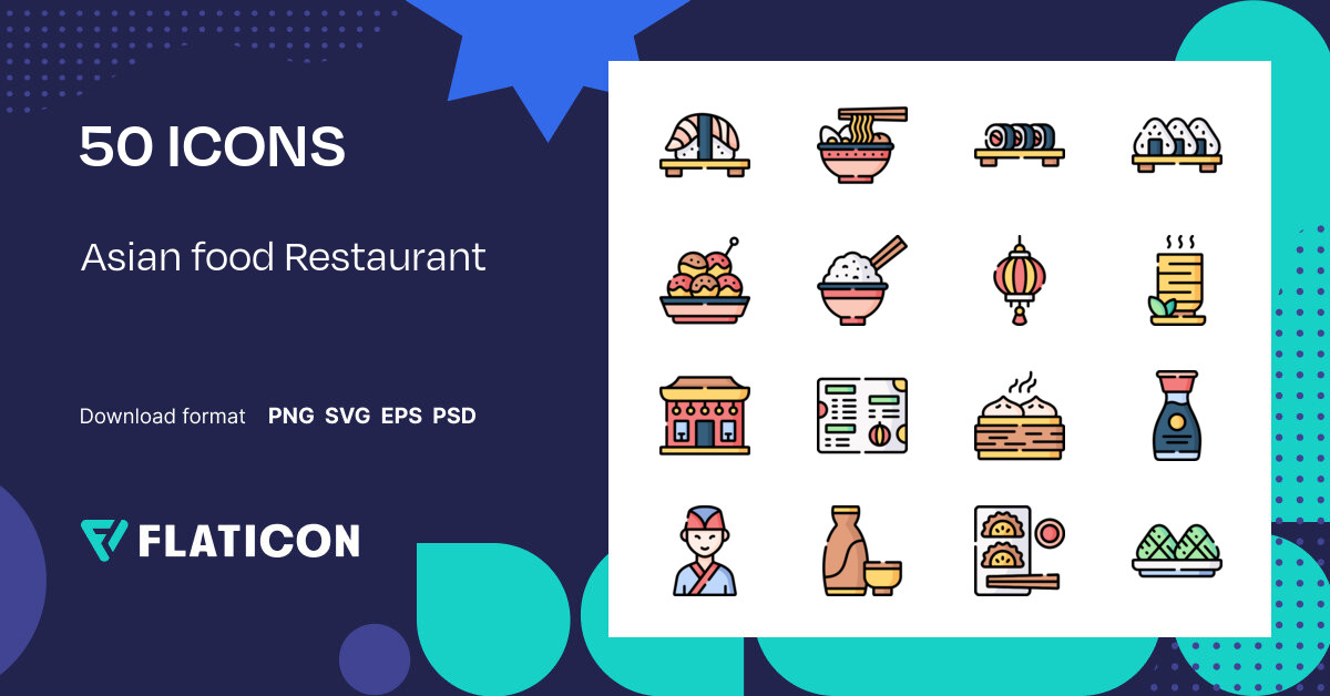 asian-food-restaurant-icon-pack-lineal-color-50-svg-icons