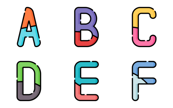 alphabet and numbers