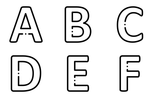 Alphabet and numbers