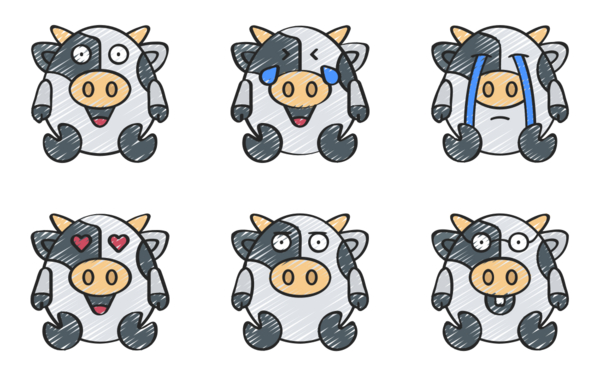 cute cow emoji