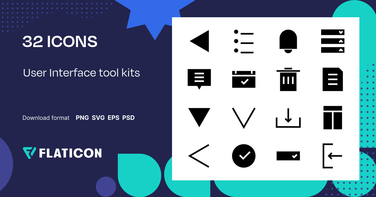 User Interface tool kits Icon Pack | Glyph | 32 .SVG Icons