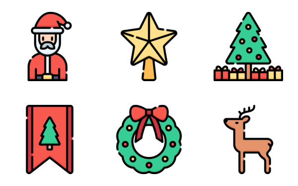 christmas characters and decoration