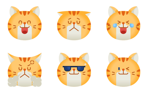 chubby cat emoticon