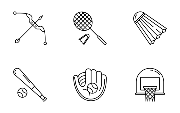 sports icon set