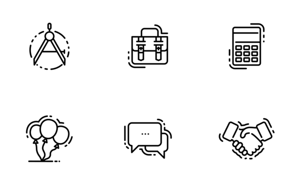 business outline icons vol 2