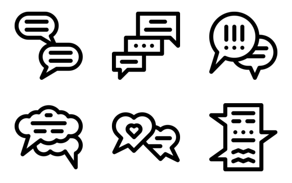 speech bubbles