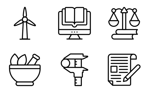 pack of education line icons