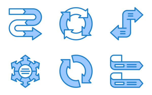 arrows and infographic elements