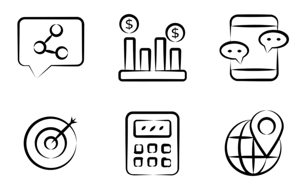 Hand-drawn icons - PNG and SVG