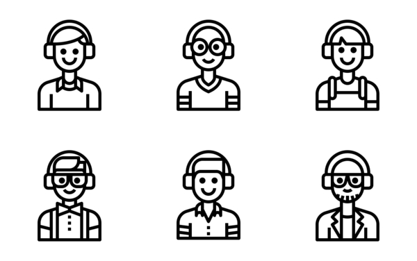 Man With Headphone Avatar