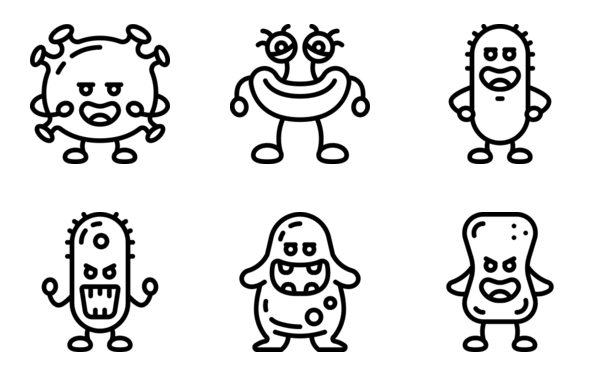 cartoon germs