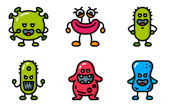 cartoon germs