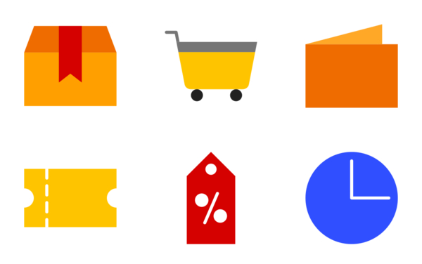 ECommerce Icon Pack | Flat | 100 .SVG Icons