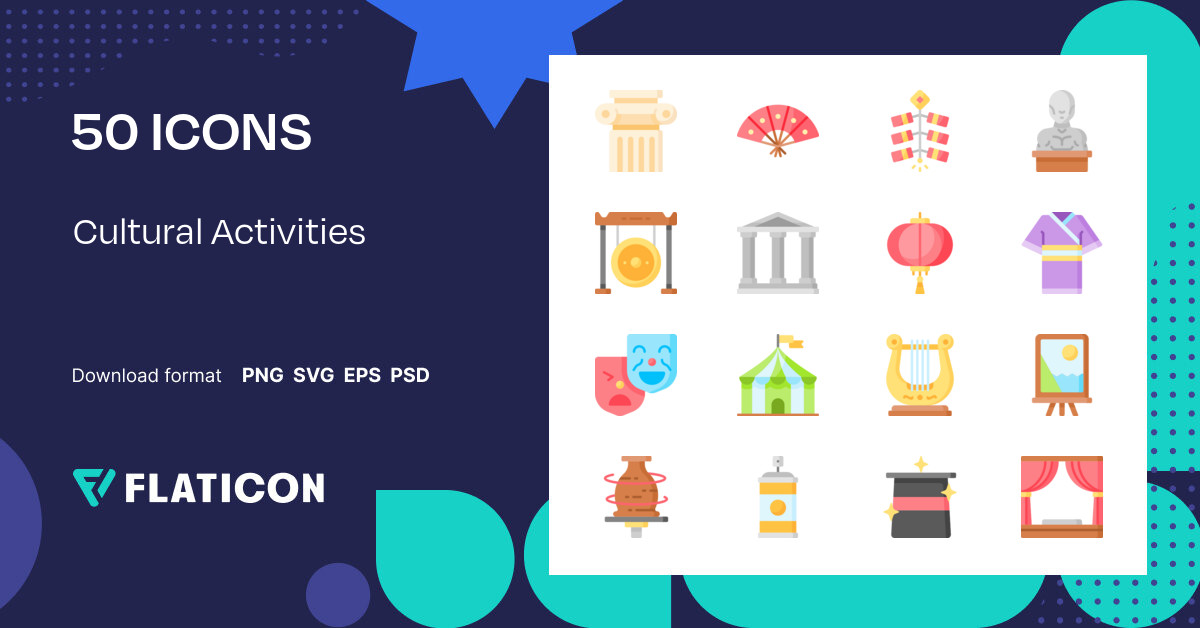 cultural-activities-icon-pack-flat-50-svg-icons