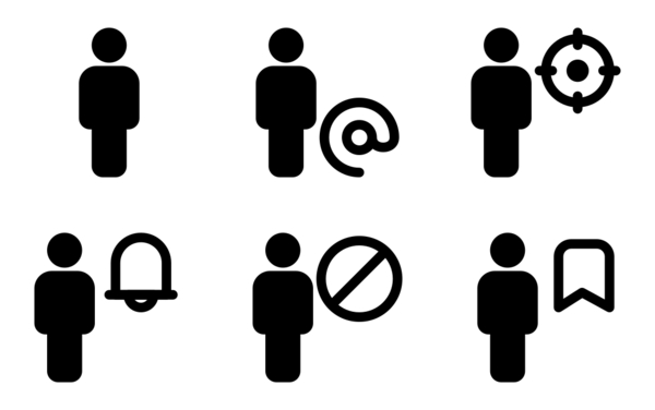 full body single user neutral icons