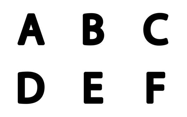 alphabet and numbers