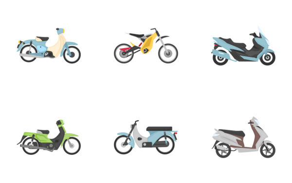 motor bike vehicle set