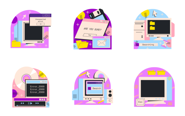 retro internet  computer