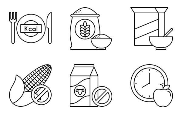 nutrition health icons