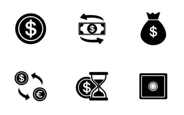 financial icon set