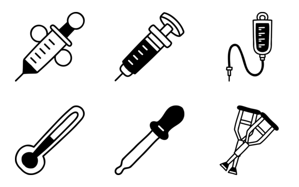 medical hand drawn icons