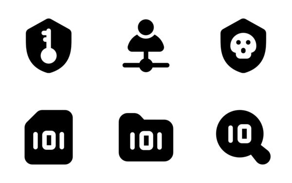 cyber security hacking icons