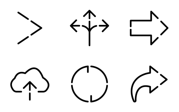 arrow and symbol