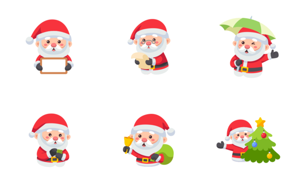santa claus chibi sticker