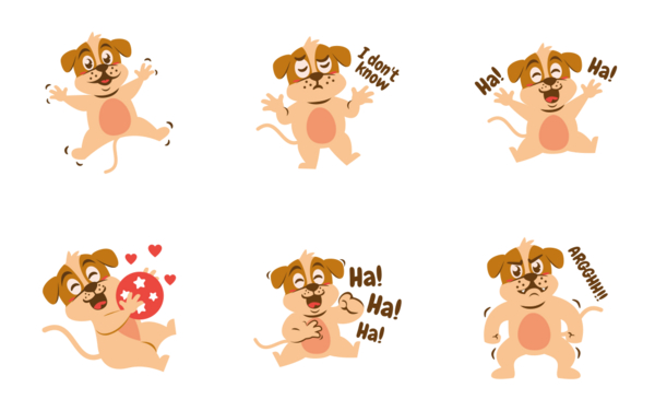 cute dog stickers