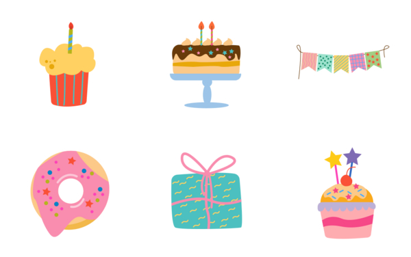 retro birthday party set