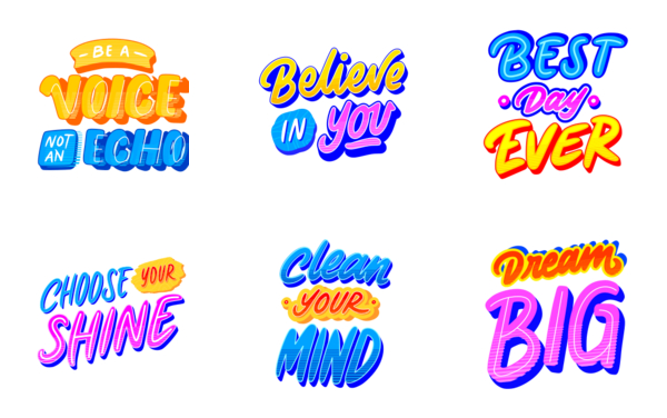 lettering and positivity