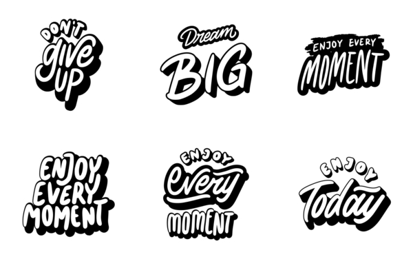 lettering positivity