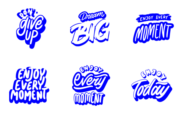 lettering positivity