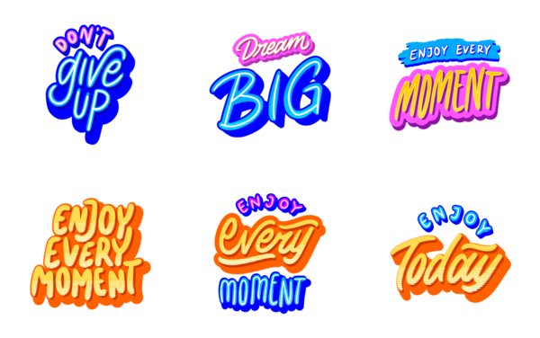 lettering positivity