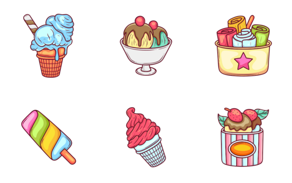 ice cream and popsicle