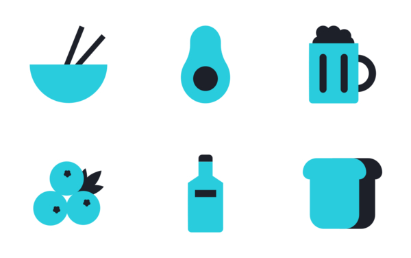 food icons set